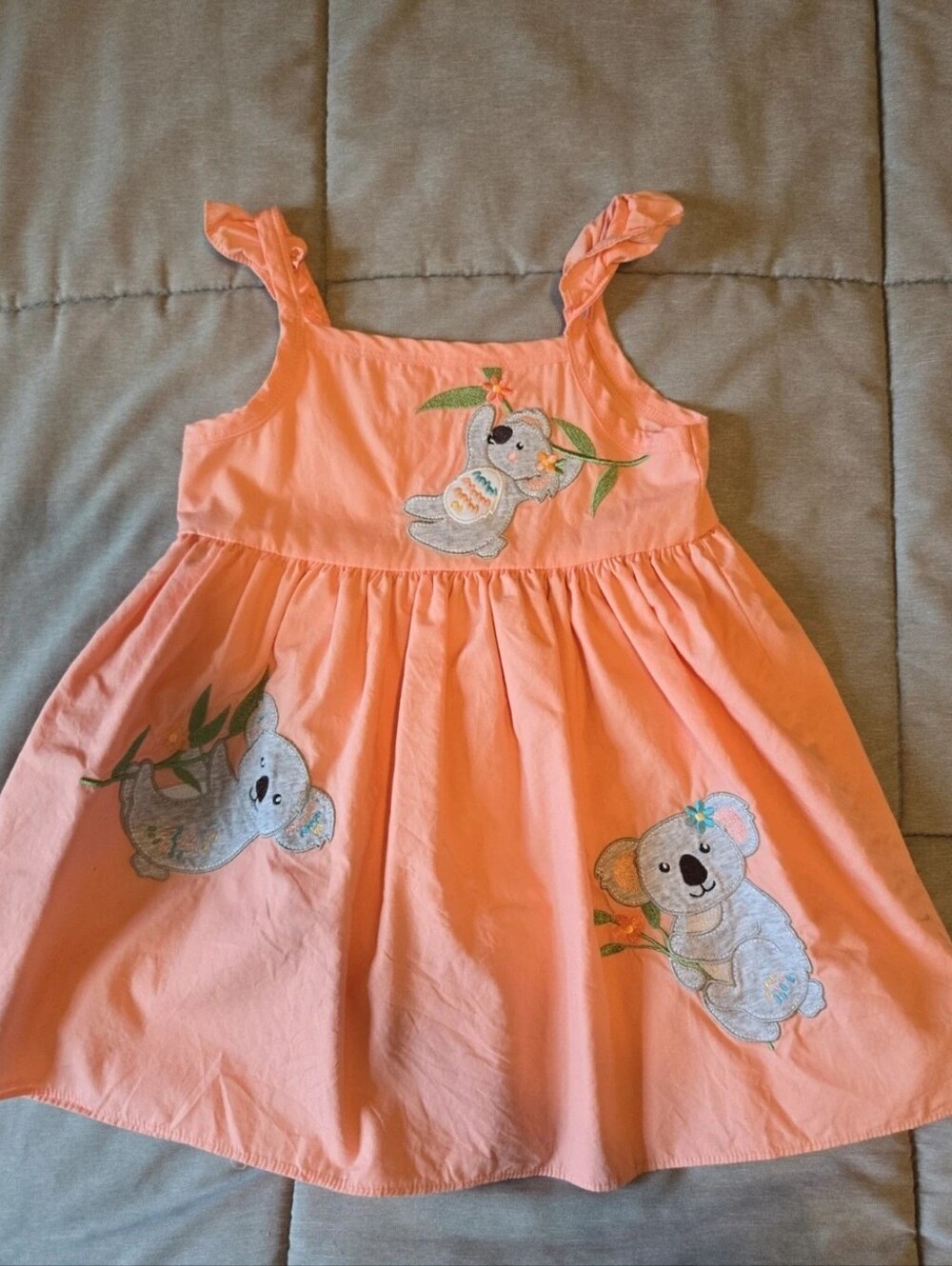 Good Lad Toddler Girl 100% Cotton Koala Dress- size 3T
